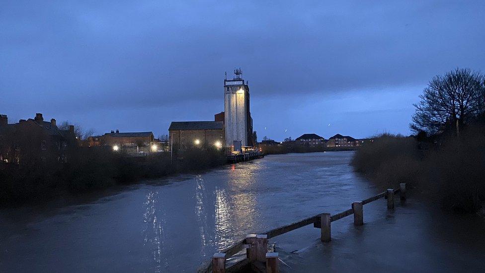 The view from the old Toll Bridge in Selby