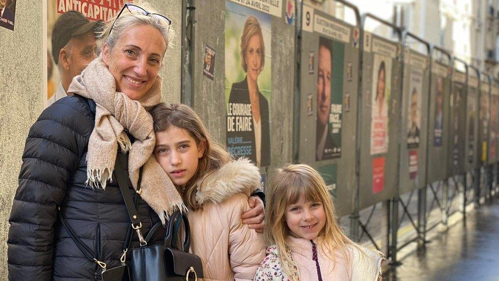 Chloé voting in Paris