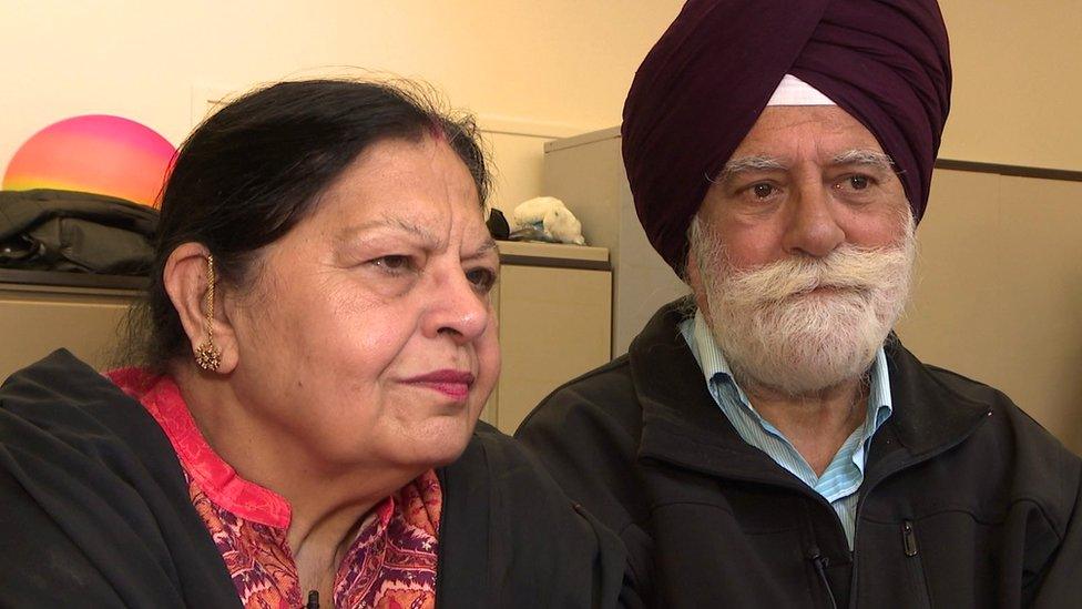 Mrs Kuljit Kaur and her husband, Mr Kuljit Singh