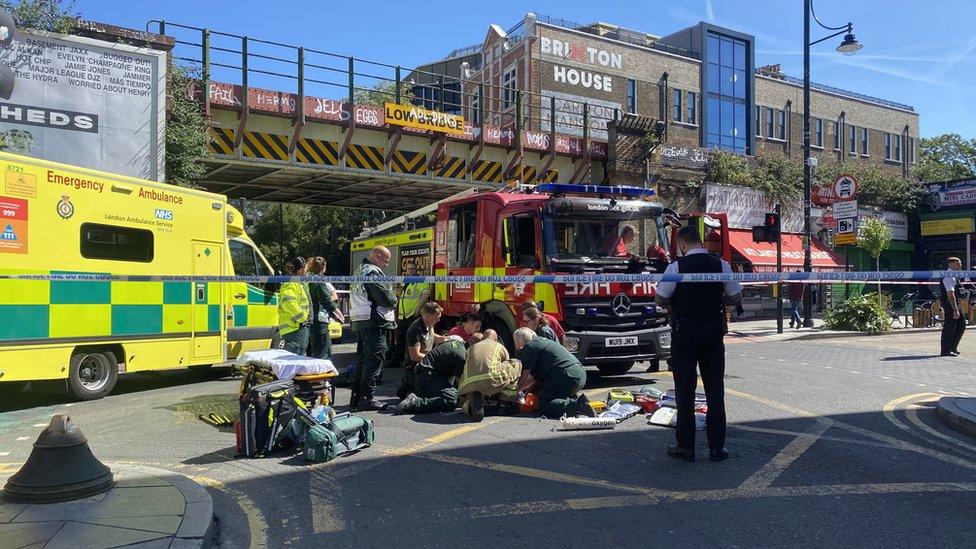 The junction between Coldharbour Lane and Atlantic Road in Brixton