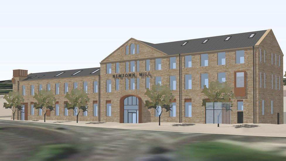 Artist impression of the renovated Newtown Mill in Burnley