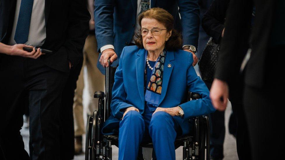 Dianne Feinstein back at the Capitol