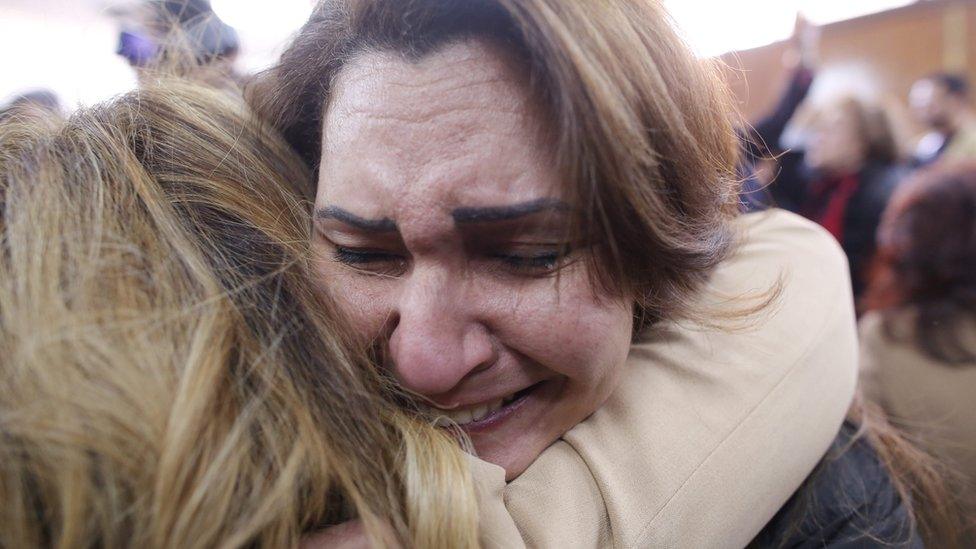 Egyptians react after the High Administrative Court rejects an appeal by the government against a ruling stopping the transfer of Tiran and Sanafir islands to Saudi Arabia (16 January 2017)