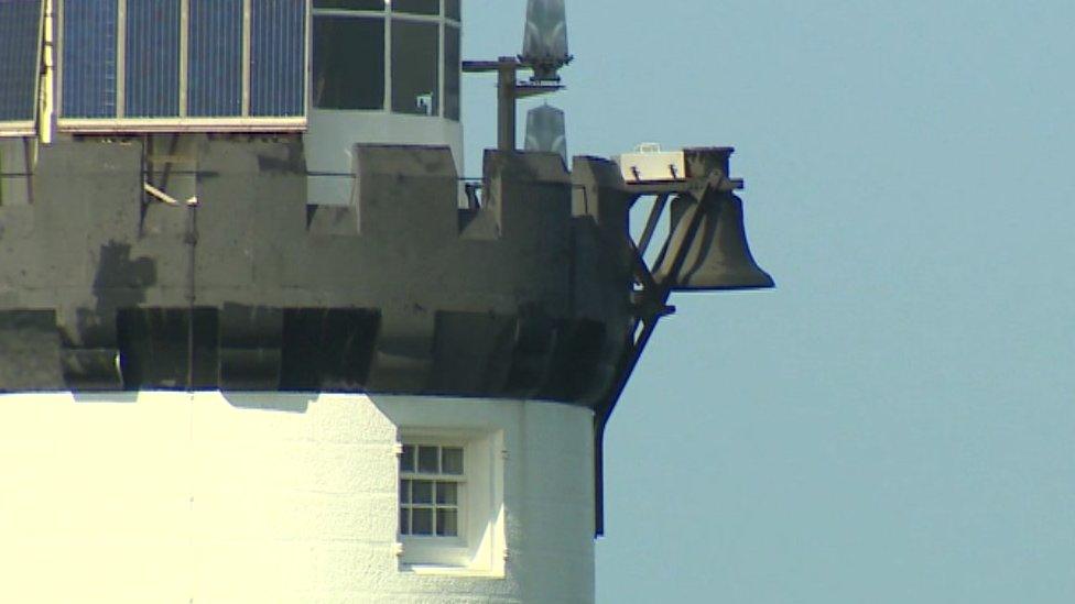 The bell on the Penmon lighthouse