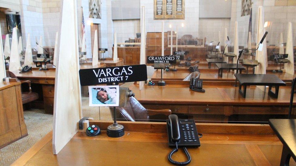 Vargas' desk