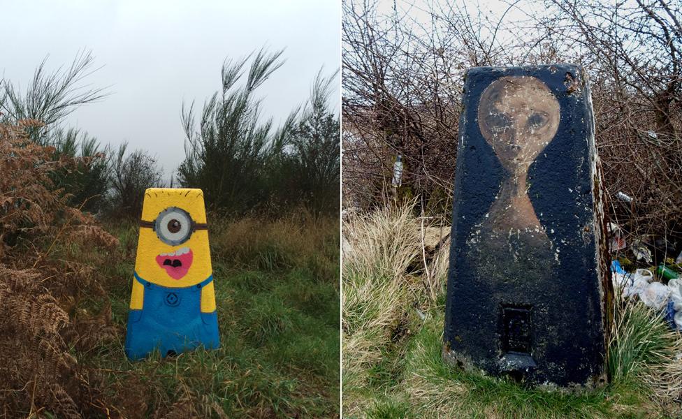 Trig near Barnsley and at Hurlet Hill