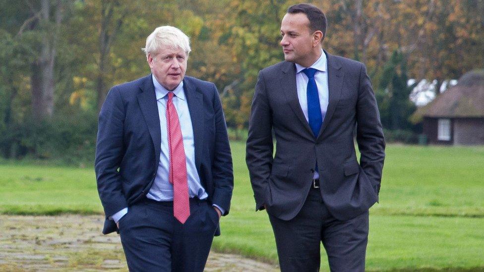 Boris Johnson and Leo Varadkar in October 2019