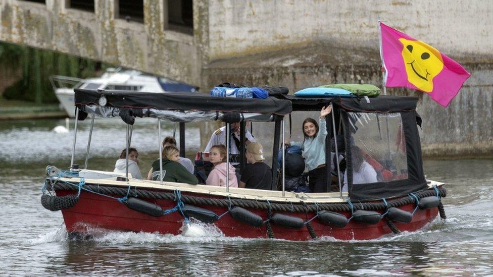 A boat taxi