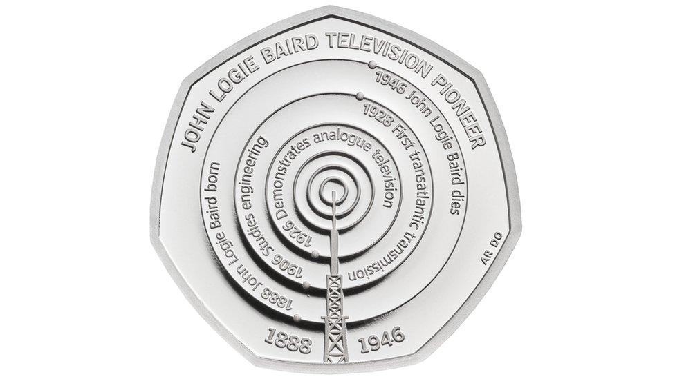 A new 50p coin commemorating the life and work of John Logie Baird