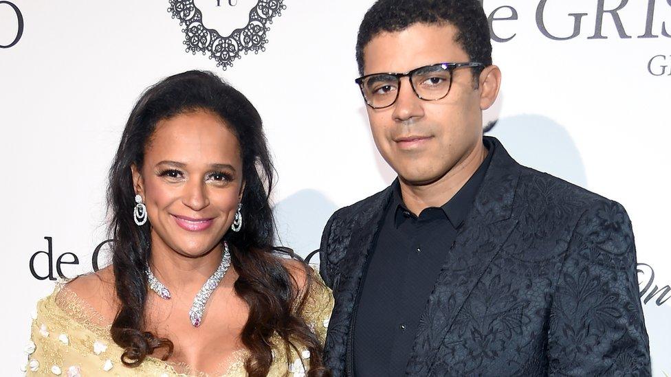 Isabel do Santos and her husband Sindika Dokolo at a De Grisogono party at the Cannes Film Festival in 2017