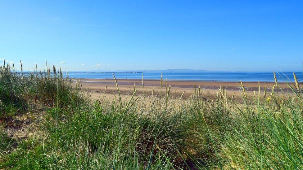 Irvine beach in North Ayrshire