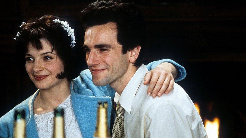 Juliette Binoche and Daniel Day-Lewis in The Unbearable Lightness of Being