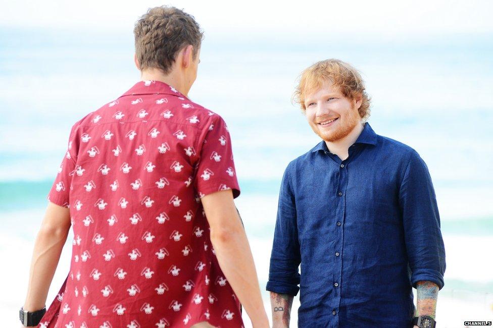 Matt Page and Ed Sheeran