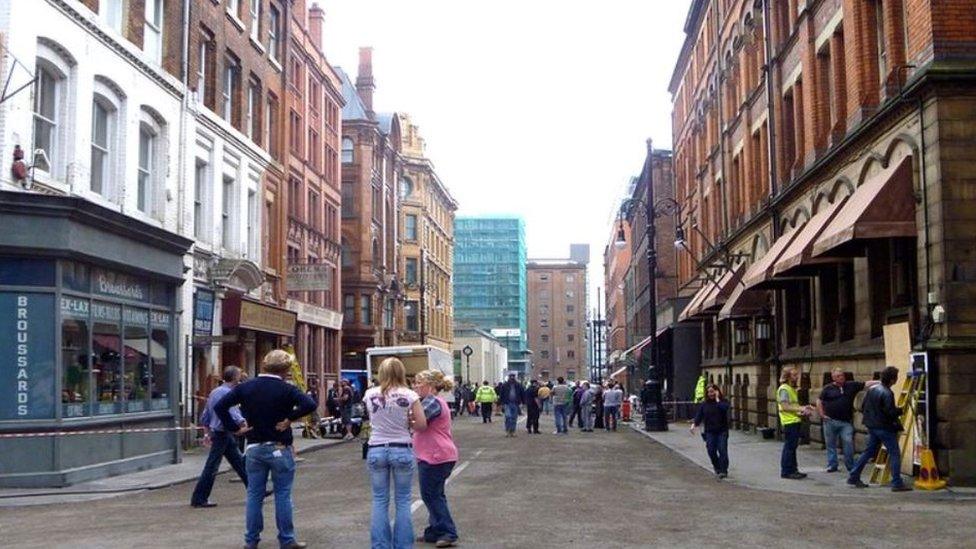 Manchester's Northern Quarter has doubled up for New York before. In 2010, it was turned into 1940s Brooklyn for the Captain America film.