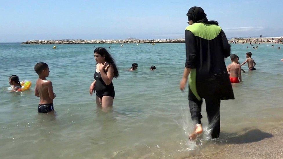 Woman wearing a 'burkini'