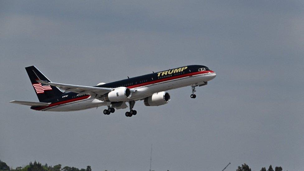 Plane takes off from West Palm Beach