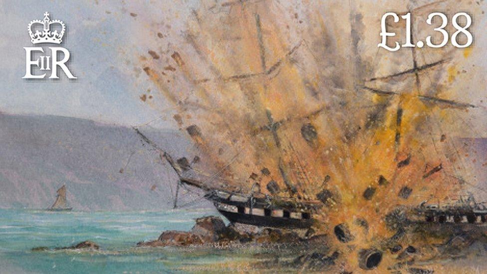 Explosion on the Brig Lily