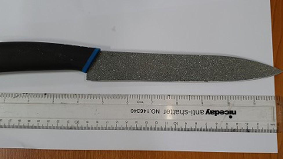 Knife used in attack