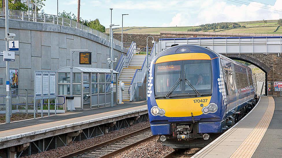 Train in station