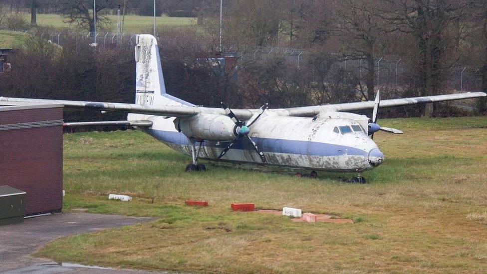 Handley Page Dart Herald at Gatwick Airport