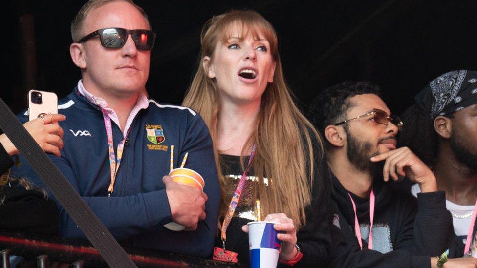 Angela Rayner at a music festival in Heaton Park, Manchester