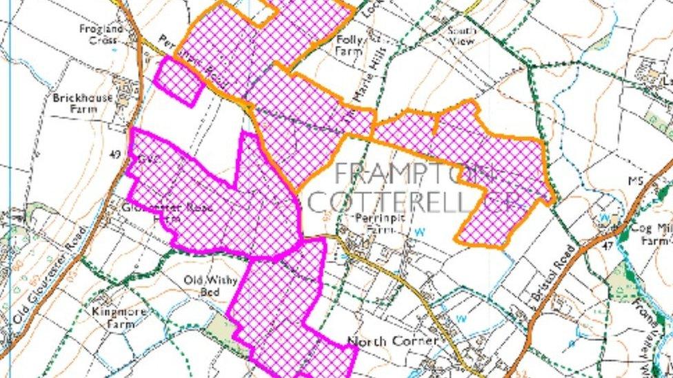 The planned site for the solar farm