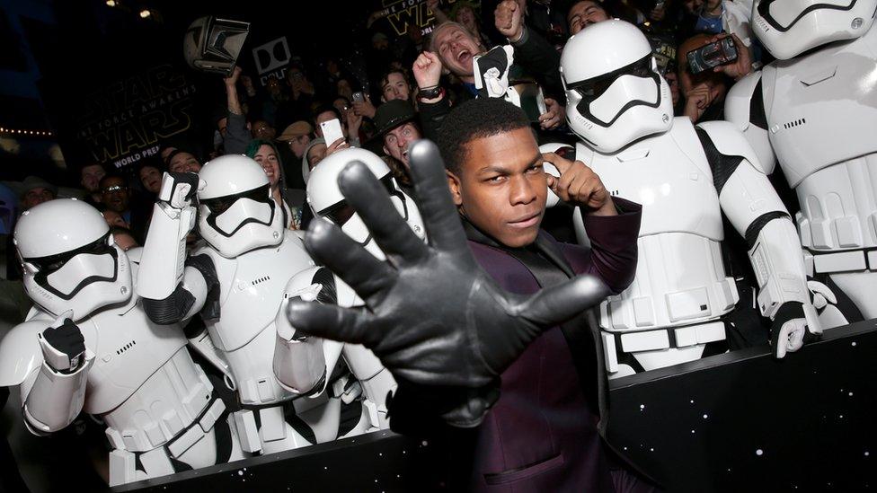 Actor John Boyega attends the World Premiere of Â"Star Wars: The Force Awakens