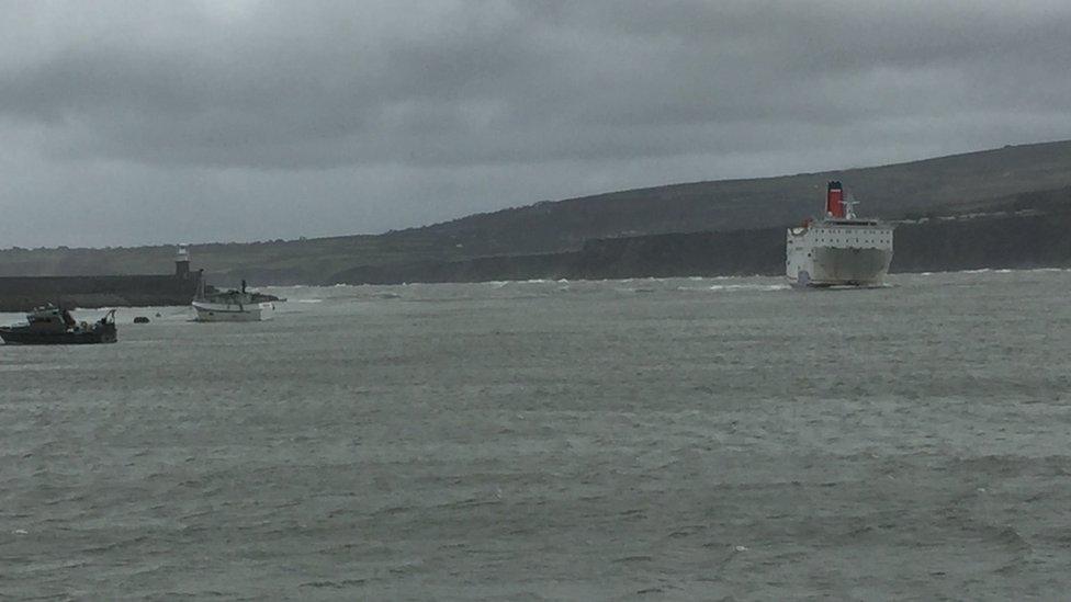 Ferry at sea