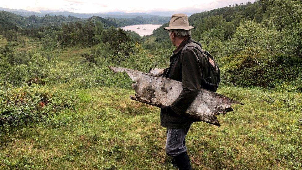 AA810’s plane remains