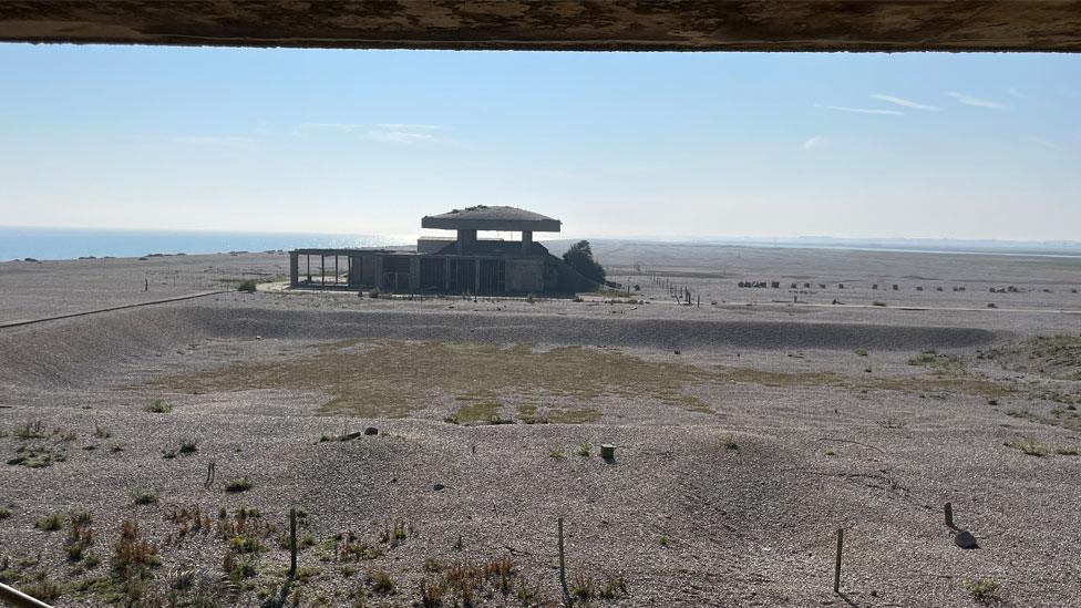 View across to Orford Ness