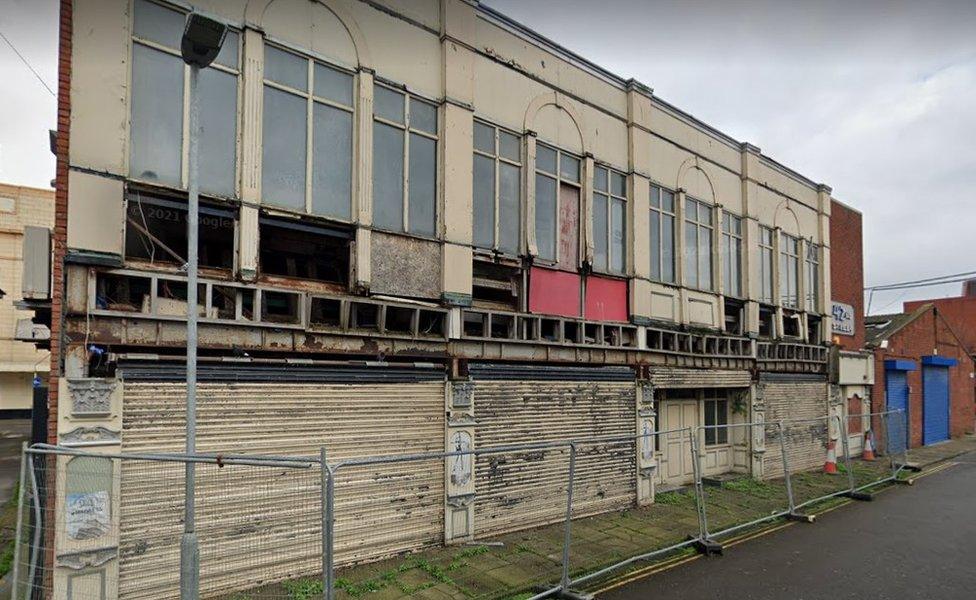 Derelict 42nd Street club in Hartlepool