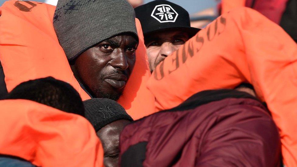 Migrants on Aquarius