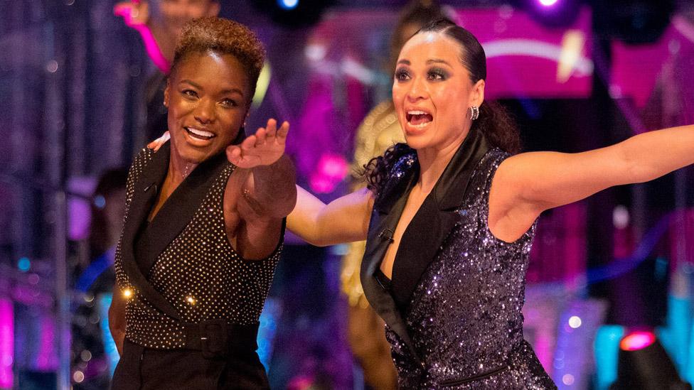 Nicola Adams and Katya Jones during the launch show of Strictly