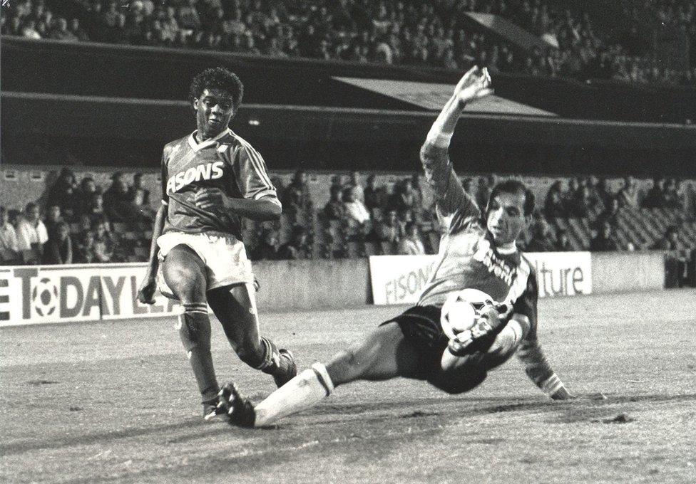 Dalian Atkinson playing for Ipswich