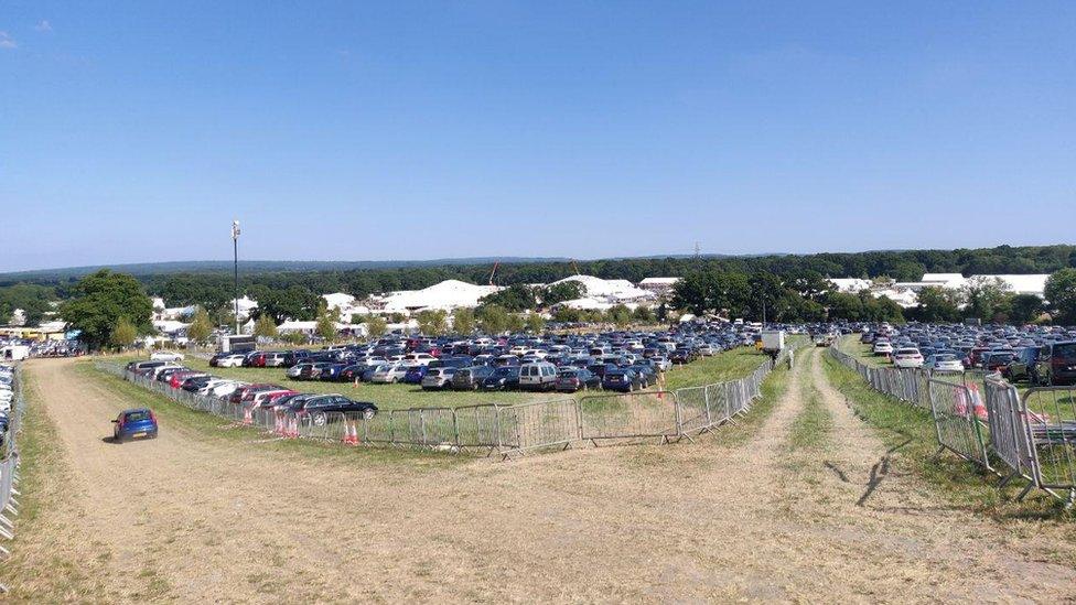 Festival car park area