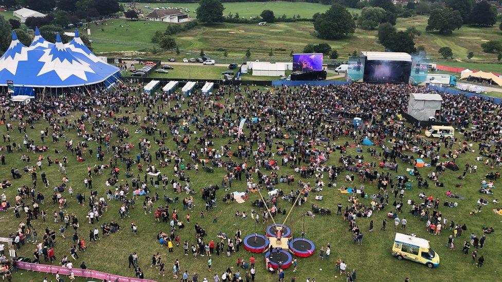 Godiva Festival picture taken from the big wheel