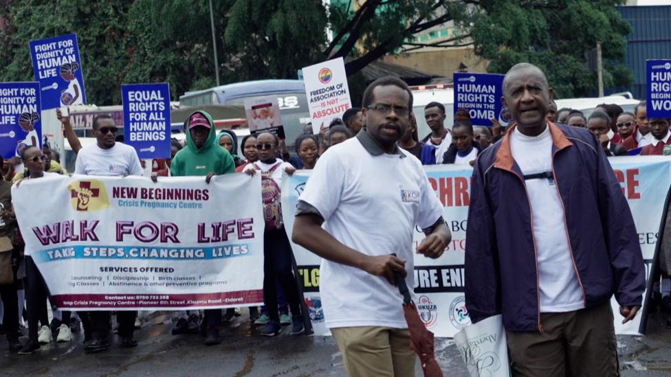 Demonstration in Nairobi