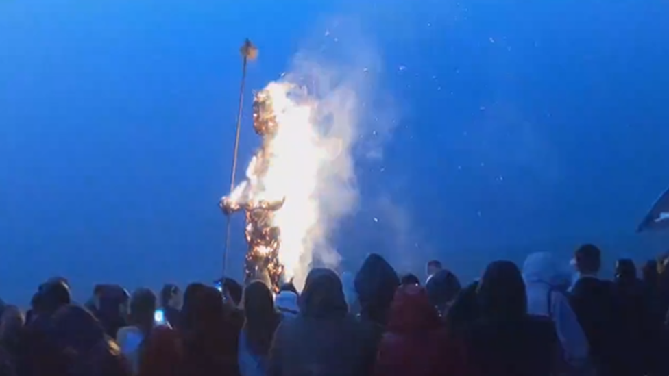 Burning man at First Light Festival