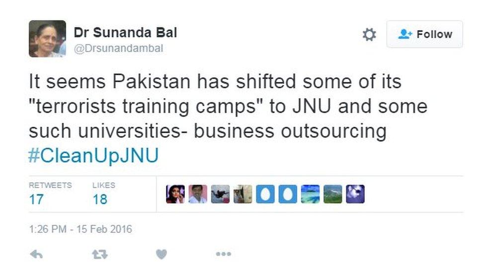 It seems Pakistan has shifted some of its "terrorists training camps" to JNU and some such universities- business outsourcing #CleanUpJNU