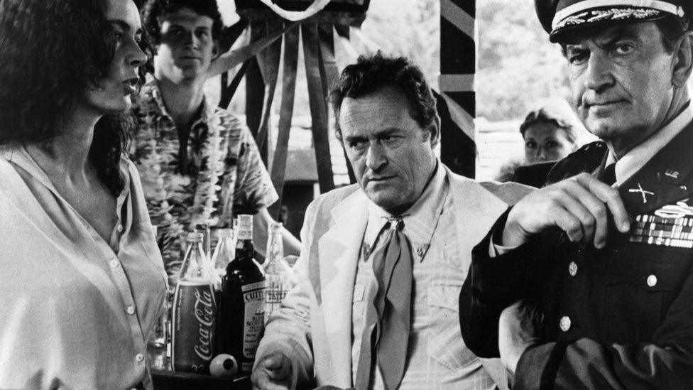 Barbara Steele, Dick Miller and Bruce Gordon in Piranha