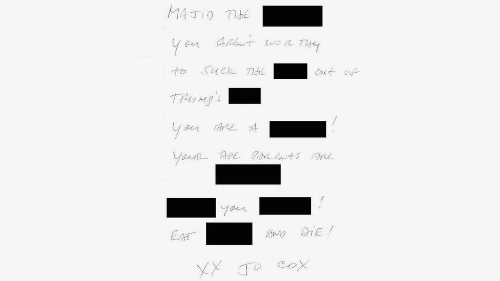 Hate mail sent to Magid Magid