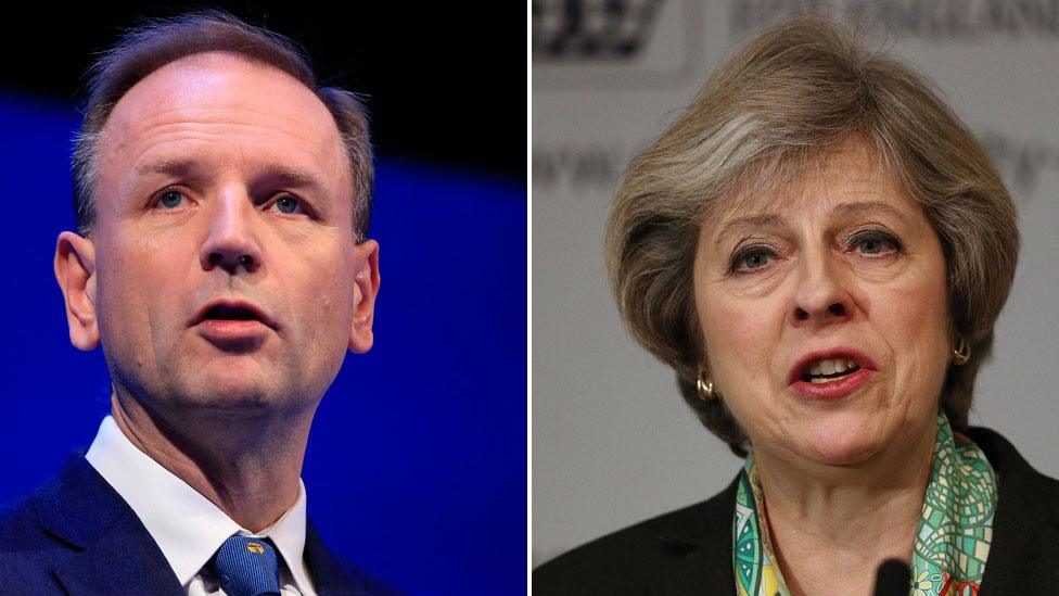 Simon Stevens and Theresa May