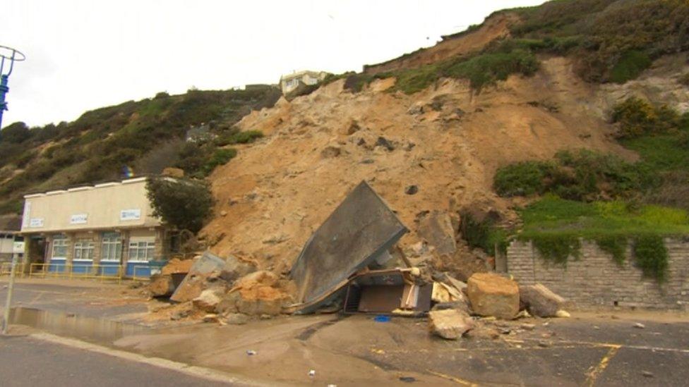 Bournemouth landslip