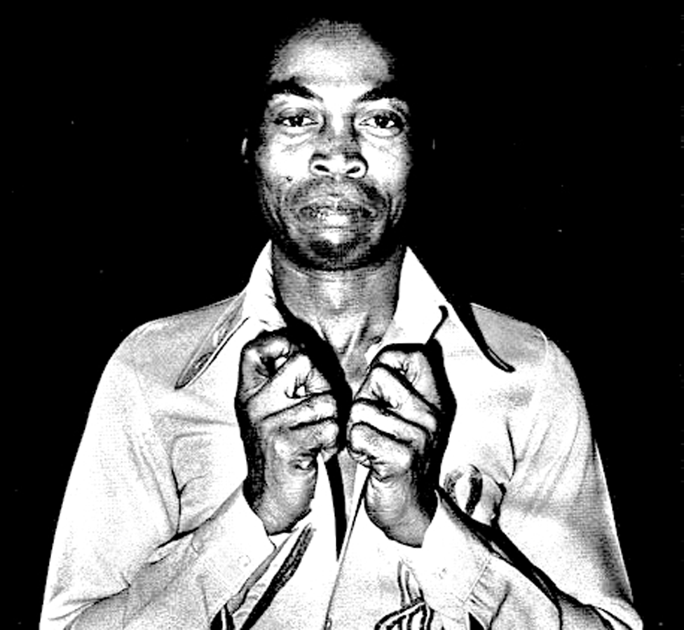 A photo by Sunmi Smart-Cole entitled: "Fela Over-Dressed" - 1986