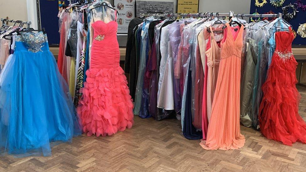 Cost of living Coventry food bank charity adds prom dresses BBC News