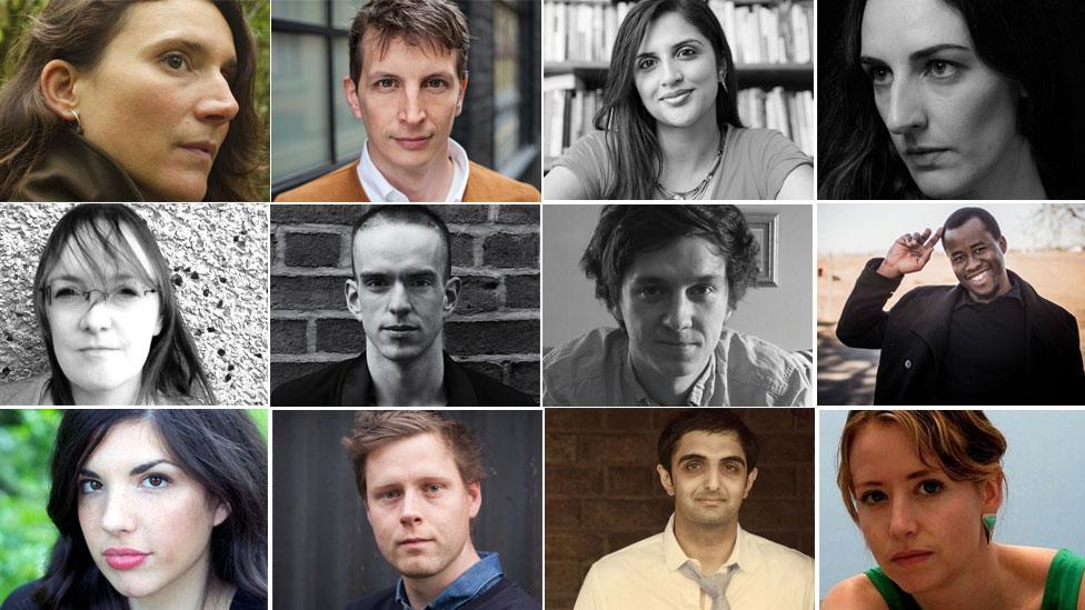 The 12 long-listed authors