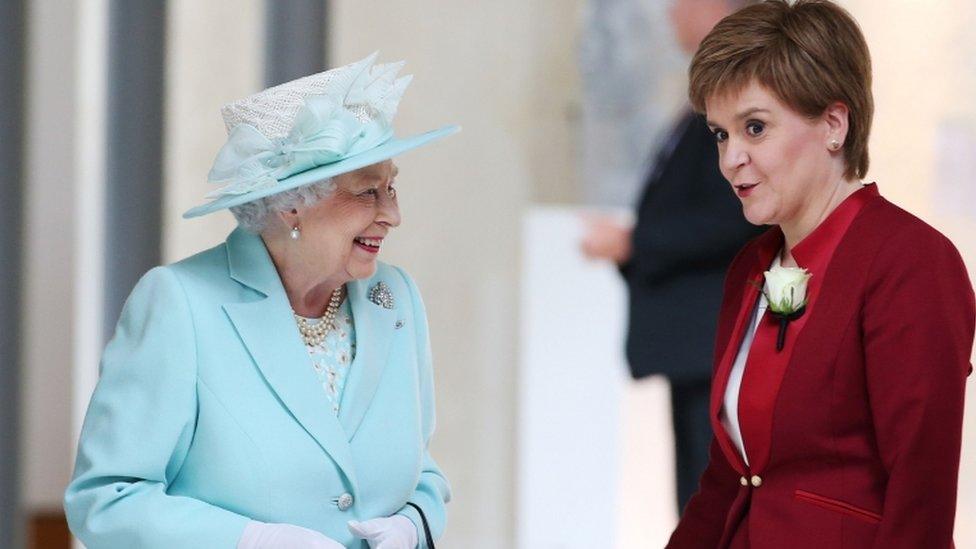 queen and nicola sturgeon