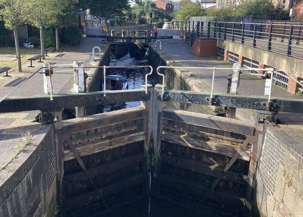 The old lock gates