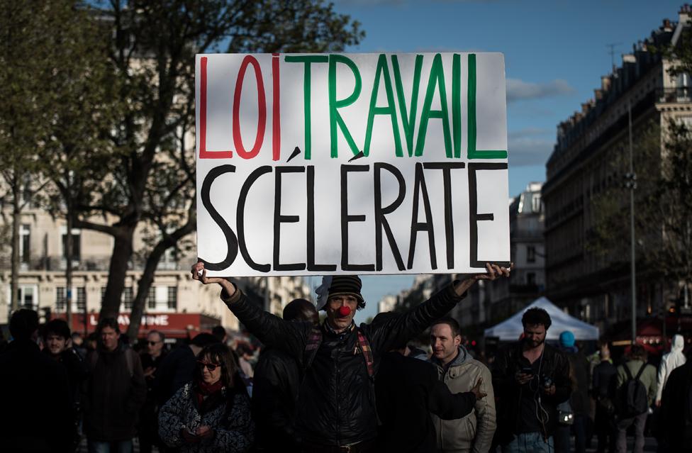 Labour reform protest in France 3 May