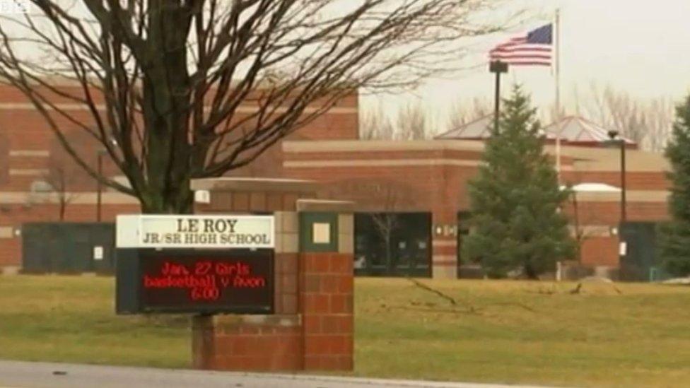 LeRoy high school in New York